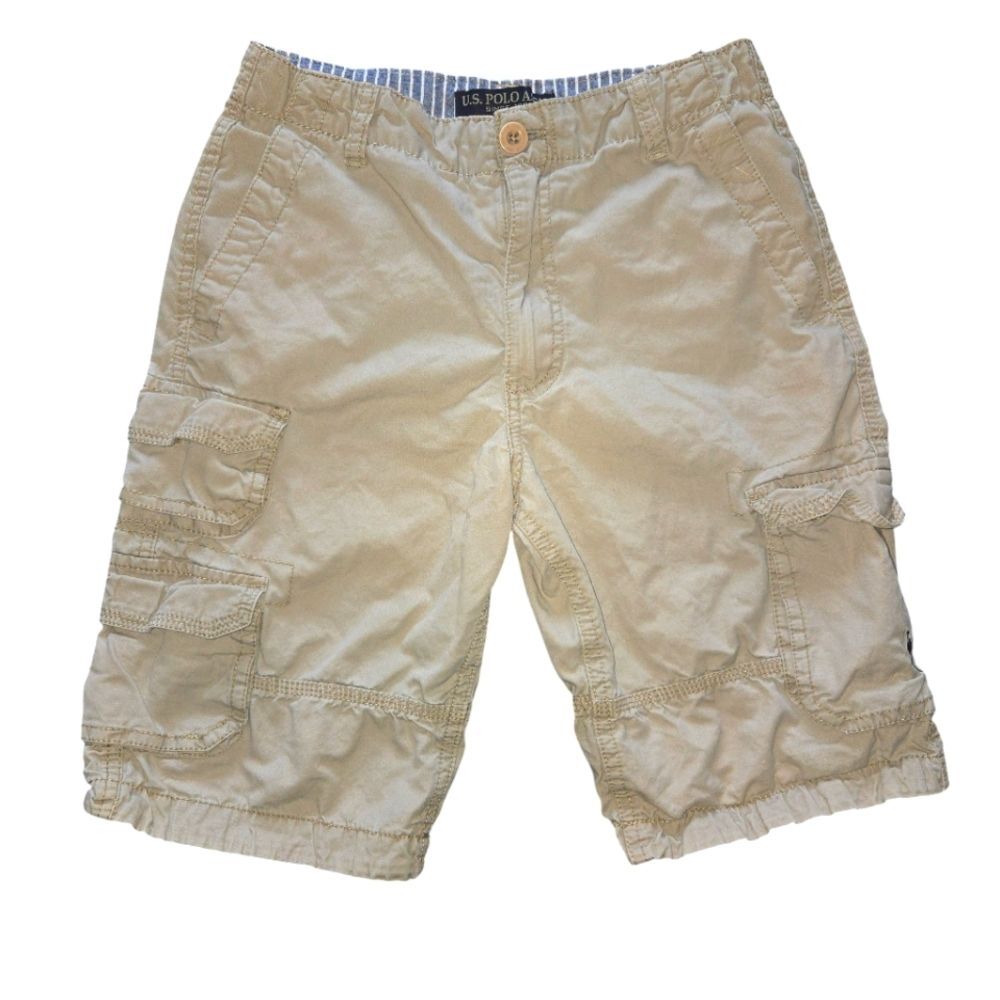 U.S. Polo Assn. Boy's Beige Cargo Shorts Size 12